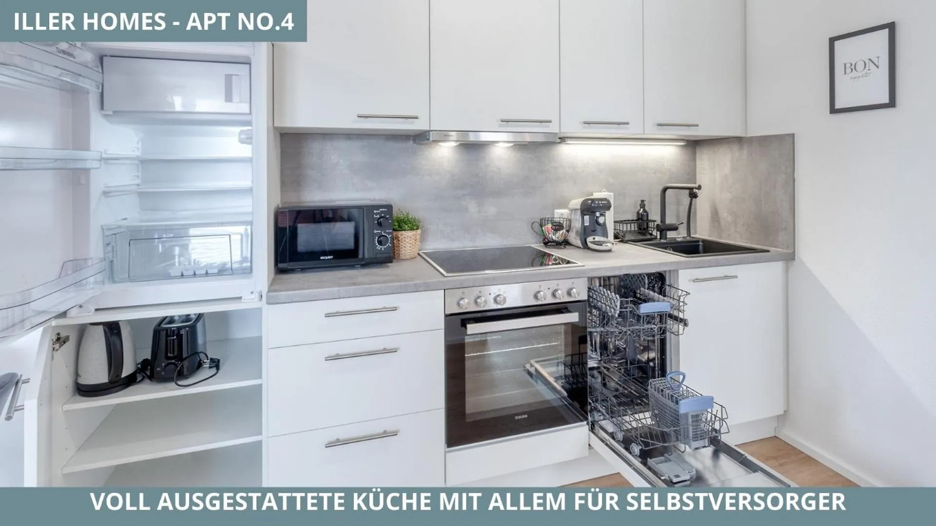 Apartament Iller Homes - 5 Moderne Fewo Je 1Bis2 Oder 1Bis4 Pers Mit Kueche U Balkon - Parkplaetze Vorhanden Vöhringen